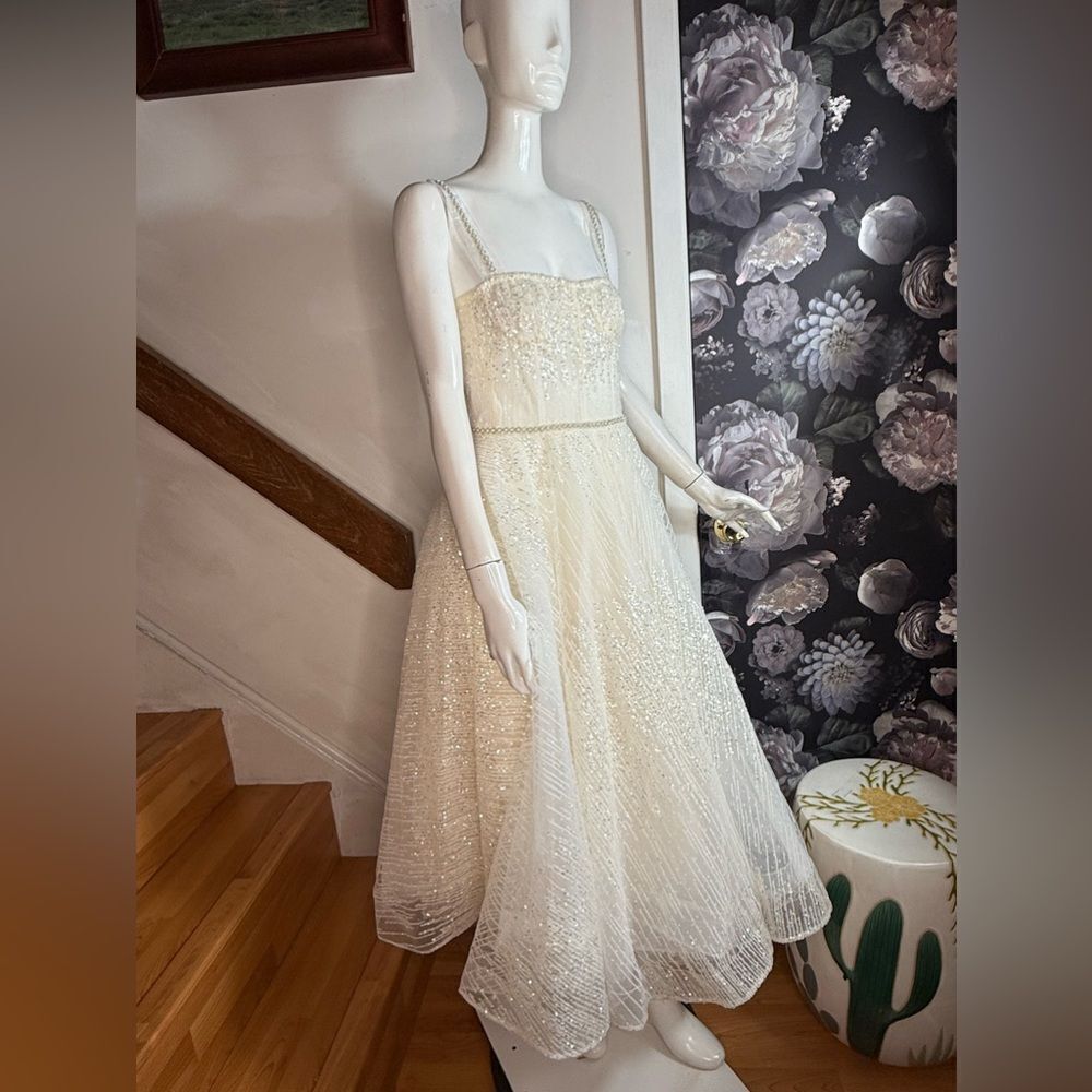 Bronx and Banco Mademoiselle Bridal Midi Dress/ size M - Picture 7 of 10